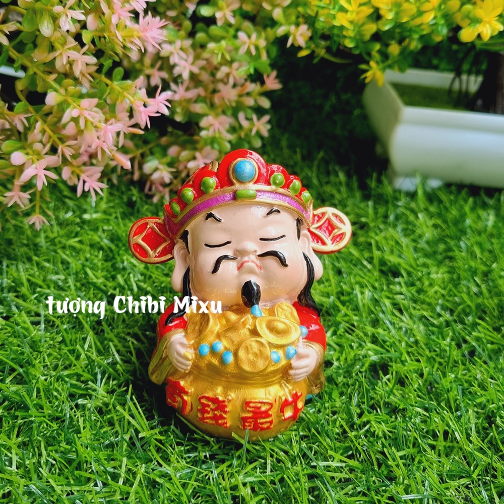 Tượng chibi Thần Tài may mắn 7cm