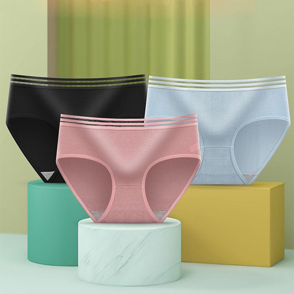 ROSE Quần Lót Cotton Lưng Vừa Thoáng Mát Xinh Xắn Cho Nữ