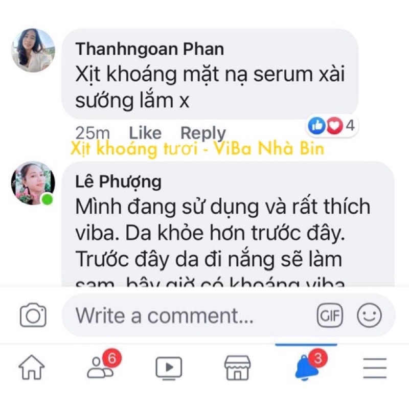 [VIBA] Xịt khoáng tươi nguyên chất 100ml Khoáng Tươi ViBa dưỡng ẩm, bù khoáng, khóa lớp trang điểm, kiềm dầu