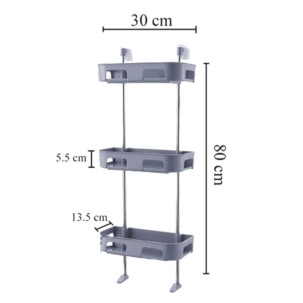 Kệ Để Đồ Sau Toilet , Nhà Tắm 3 Tầng- Tiện dụng