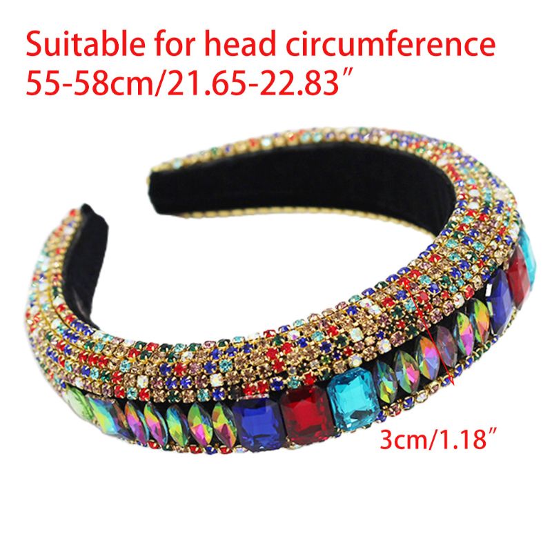 Băng Đô Nhung Đính Đá Lấp Lánh Sang Trọng Cho Nữ