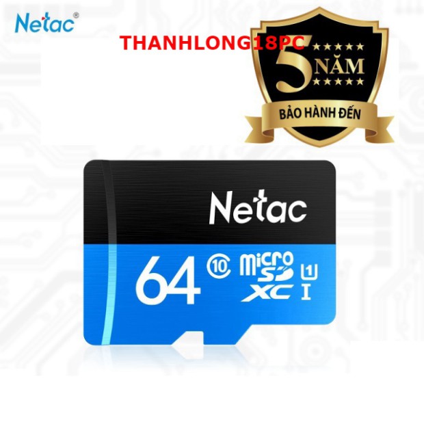Thẻ Nhớ MicroSD Netac 64gb Class 10 Chuyên Dùng Cho Camera | BigBuy360 - bigbuy360.vn