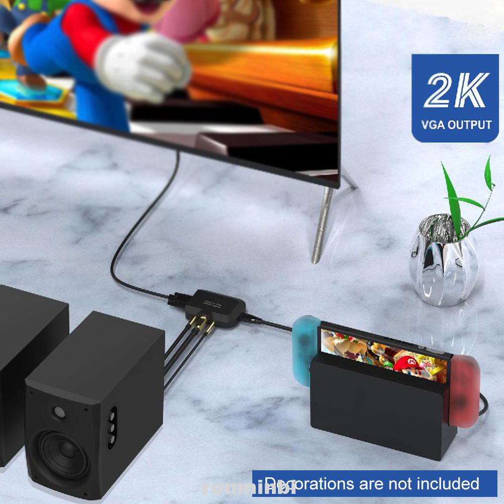 Bộ Chuyển Đổi Hdmi Sang Vga Mạ Vàng Cho Pc Laptop Với Giắc Cắm 3.5mm | BigBuy360 - bigbuy360.vn