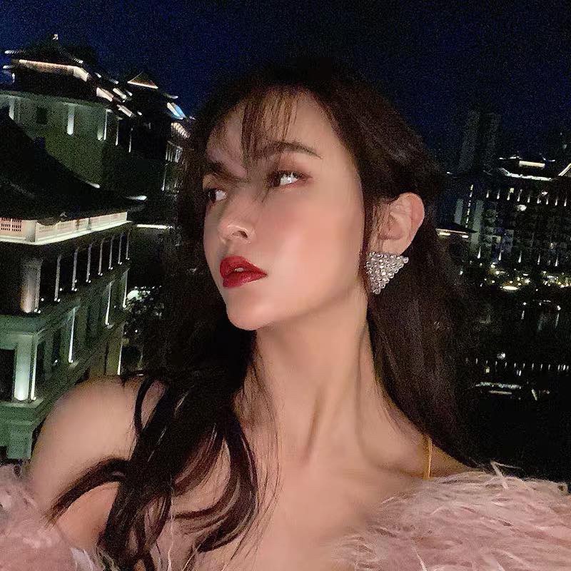 Khuyên tai/Bông tai đá cao cấp sang trọng cá tính - K0180/181HH