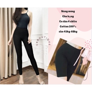 Quần legging lửng thái; Quần legging dài; ngố thái cạp chun siêu mịn