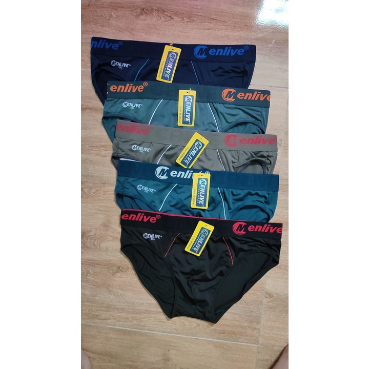 Quấn lót nam thun lạnh tam giác Menlive mềm mát không nhăn lưng to lên đến 90kg - MUMOTO