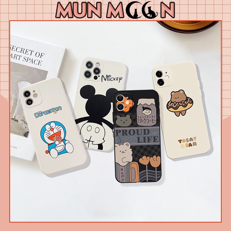 Ốp lưng iphone cạnh vuông hình viền PHG-Pround-Doremon 6/6plus/6s/6splus/7/7plus/8/8plus/x/xs/11/12/pro/max/plus/promax