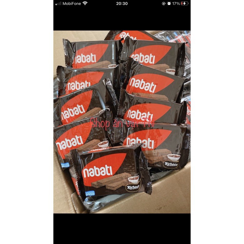 Bánh Kem Xốp Nabati Siêu Ngon - Lốc 10 Gói 20gr - 2 Vị Phô Mai - Socola [DATE LUÔN MỚI]