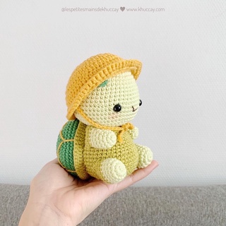 Con rùa nhồi bông bằng len dễ thương làm quà tặng - thú bông handmade đan móc thủ công bằng tay
