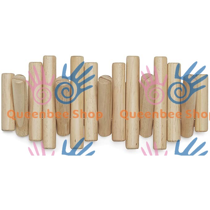 Móc gỗ treo quần áo phong cách trẻ trung, độc đáo I Decor