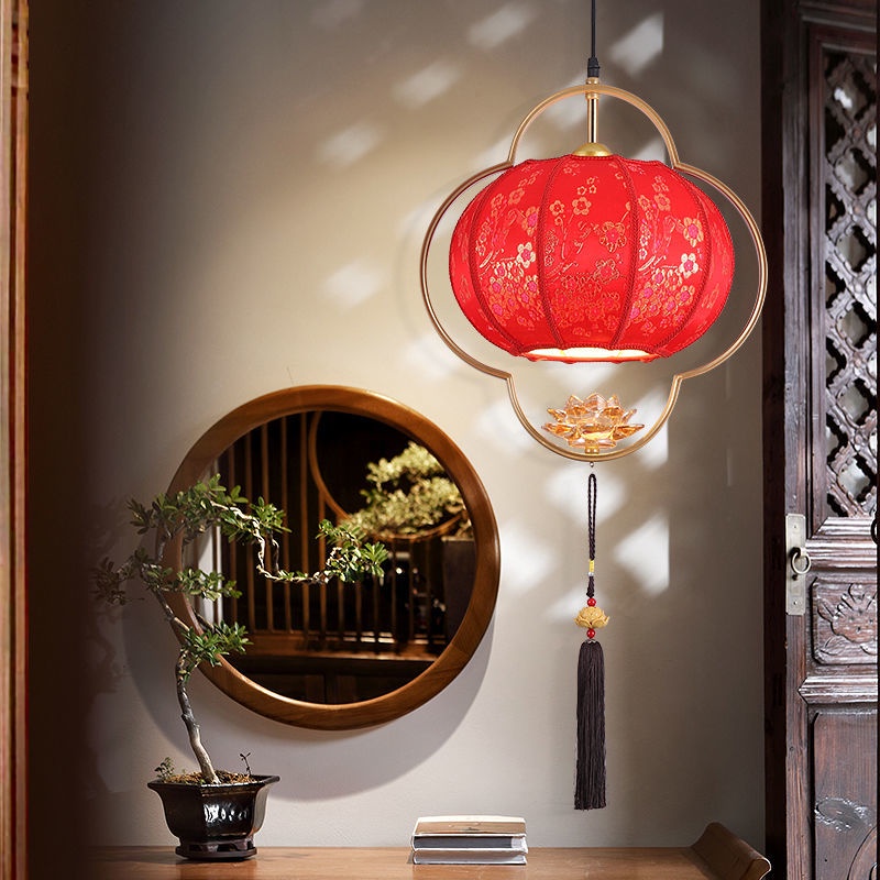 Đèn chùm cổ Trung Quốc mới Hoa sen Đèn chùm nhỏ, ban công, nghiên cứu, đám cưới, lễ kỷ niệm, nhà hàng, nhà hàng, phục vụ