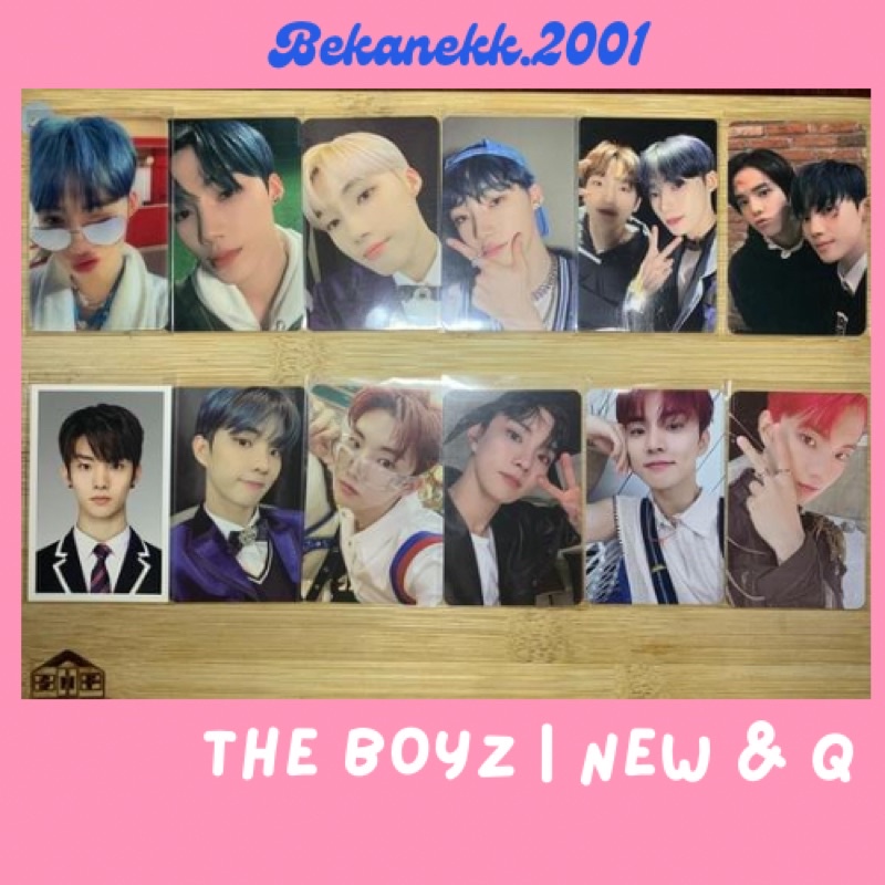 THE BOYZ New & Q | card thẻ hình thành viên nhóm The Boyz