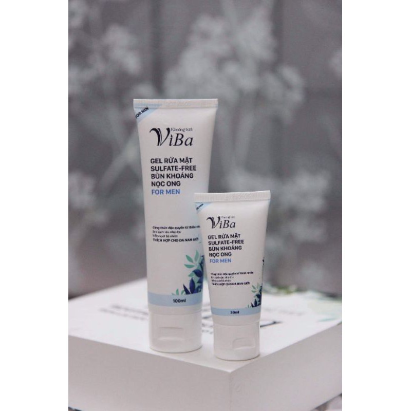 COMBO XỊT KHOÁNG & GEL RỬA MẶT CHĂM SÓC DA CHO NAM VIBA