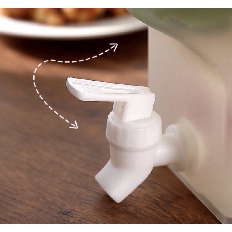 Bình Đựng Nước, Nước Hoa Quả 3,5L Để Tủ Lạnh Có Vòi Thiết Kế Thông Minh Hàng Cao Cấp