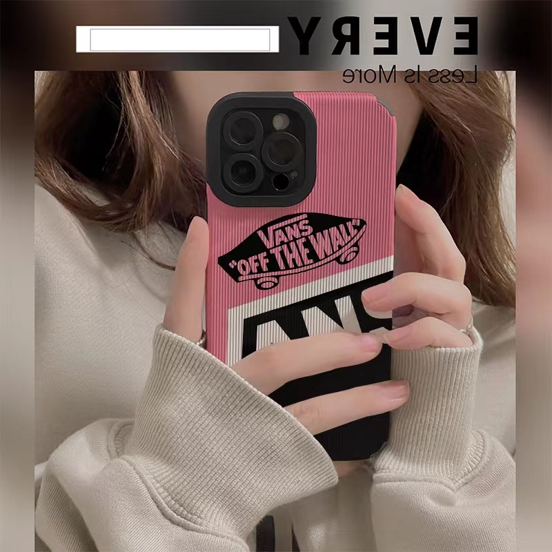 Sang Trọng Ốp Điện Thoại Da Họa Tiết vans Cho iphone 15 pro max 14 pro max 13 pro max i13 13pro 11 pro max i11 x xr xs max 7 plus 8 plus 12pro 12 pro max