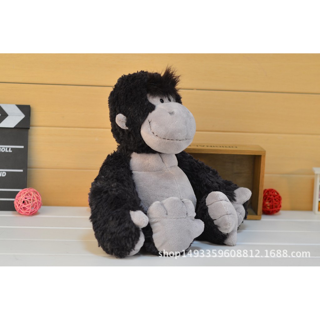 Thú Nhồi Bông Hình Chú Khỉ Gorilla Màu Đen Dễ Thương