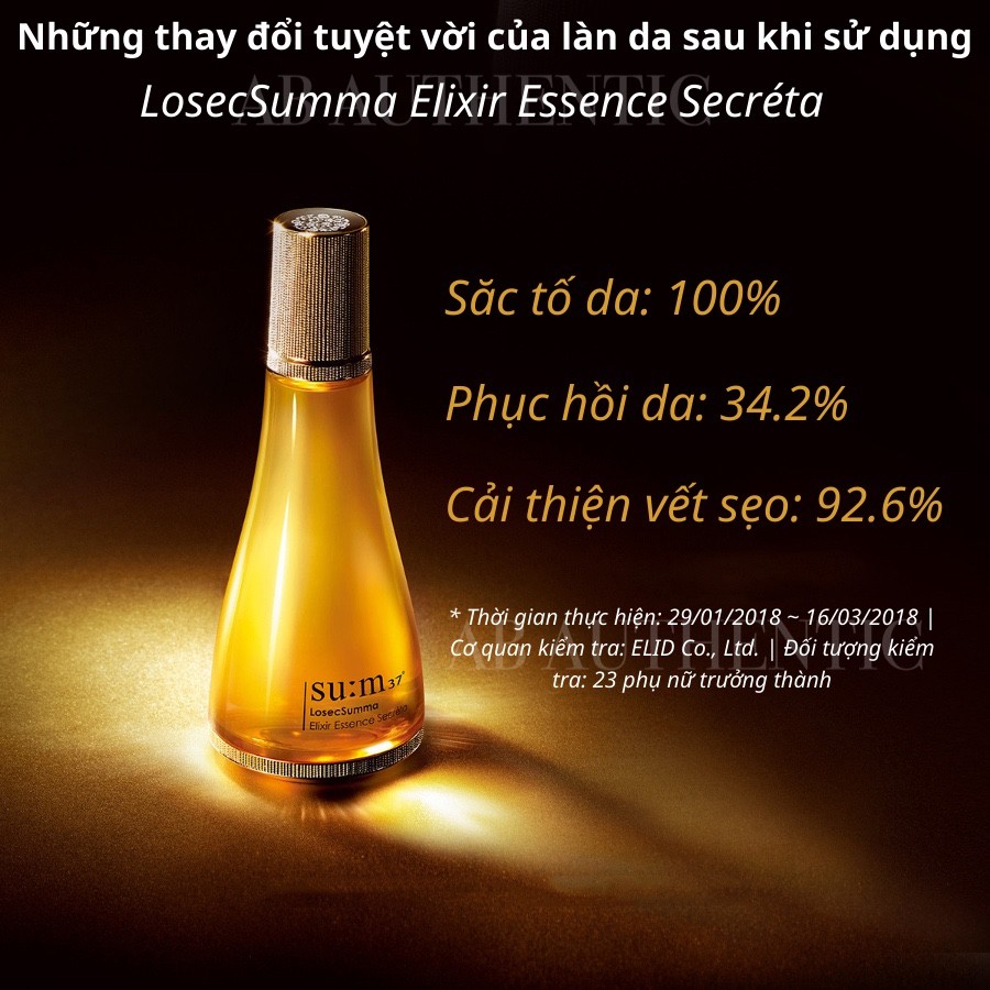 Gói sample Nước thần thanh lọc tái sinh da Sum 37 LosecSumma Elixir Essence Secreta - AB Authentic