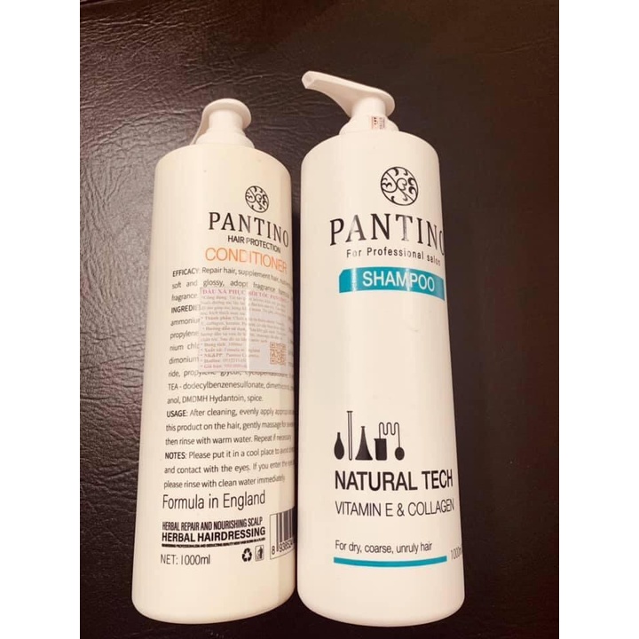 Cặp gội xả PANTINO phục hồi mềm mượt, chống gàu ,kích mọc tóc 1000ml