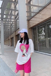Bộ đồ nữ mặc nhà in hình trái tim
