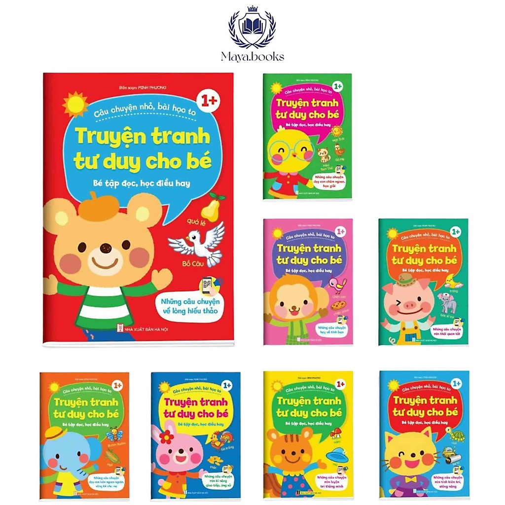 Sách cho bé - truyện tranh tư duy tác giả Minh Phương bộ 8 cuốn