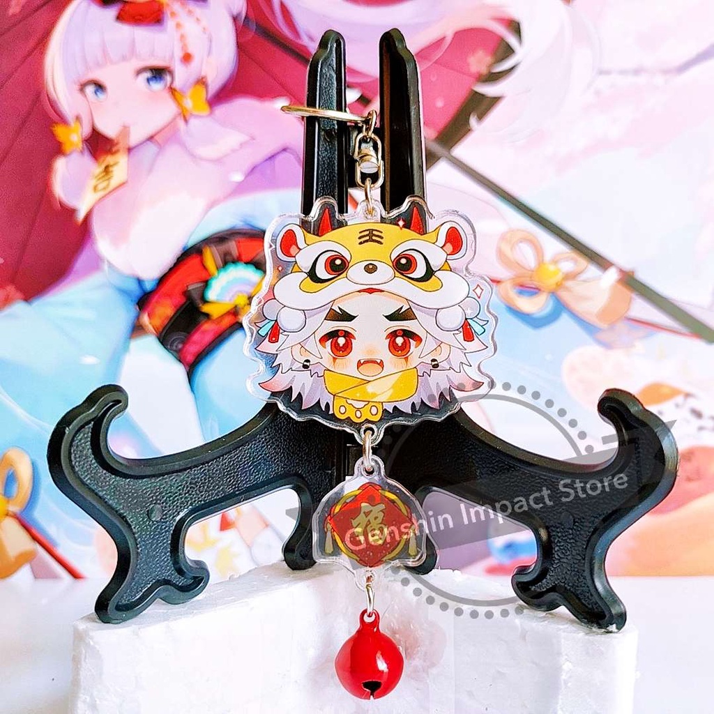 ITTO Móc khóa nhân vật game Genshin Impact PHIÊN BẢN TẾT (in giữa acrylic)