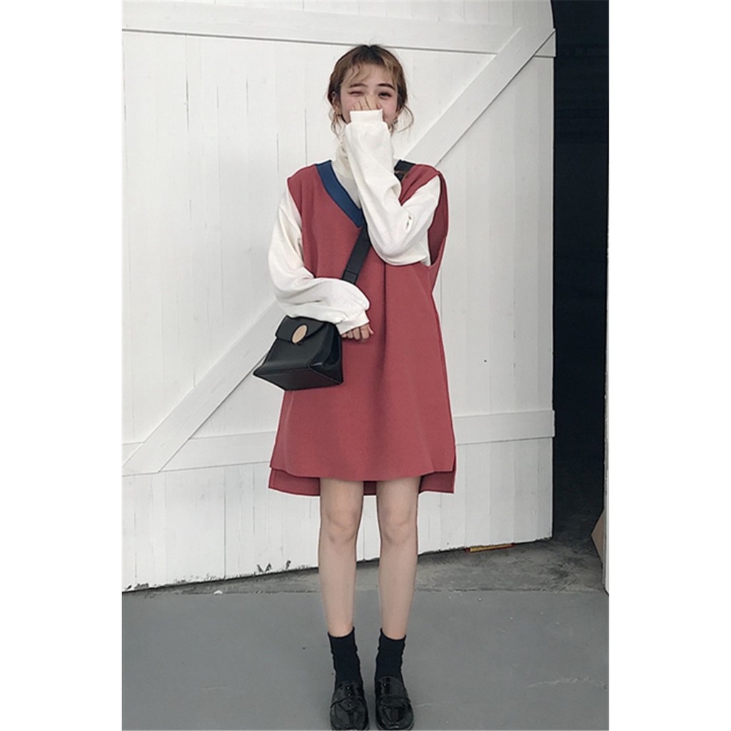 Sét váy ghile + áo nỉ SB104
