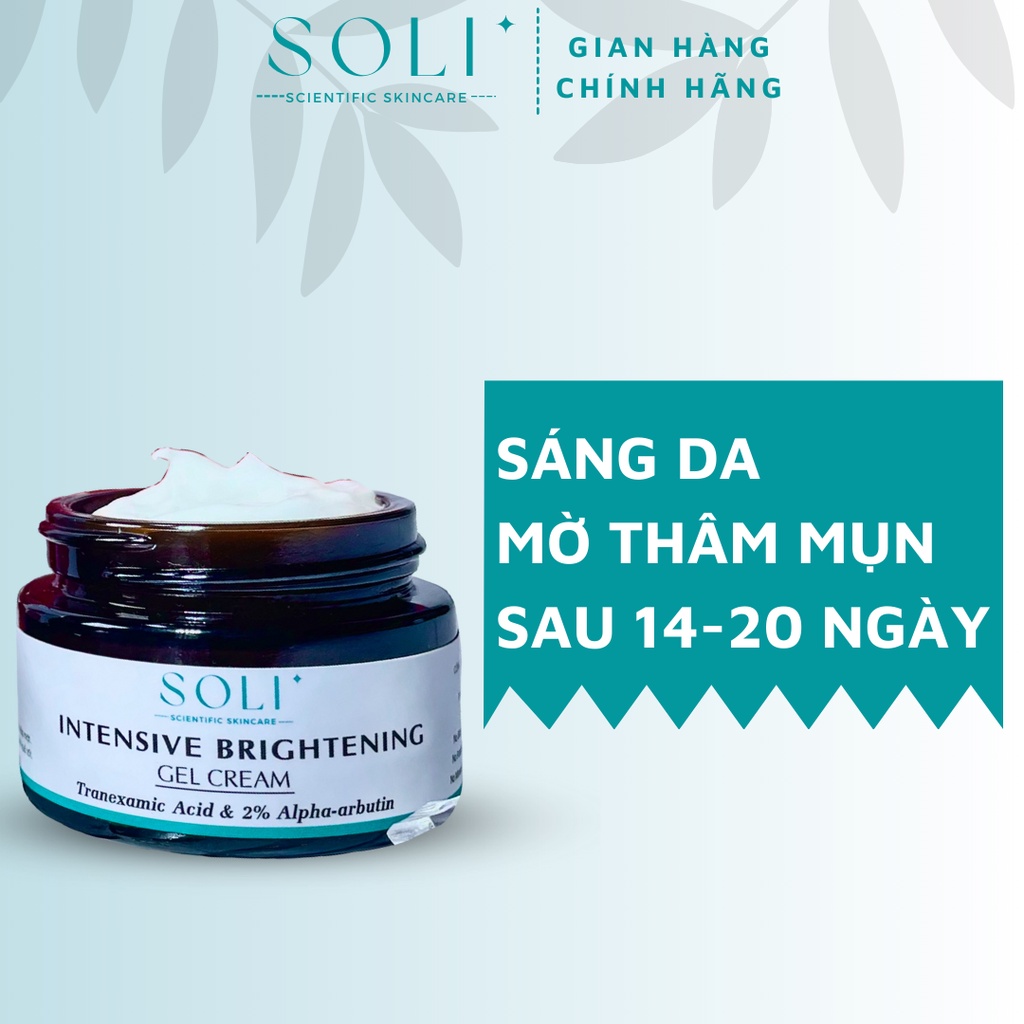 Combo 2 kem dưỡng trắng sáng da, mờ thâm Tranexamic Acid 3% + Alpha Arbutin 2% Soli