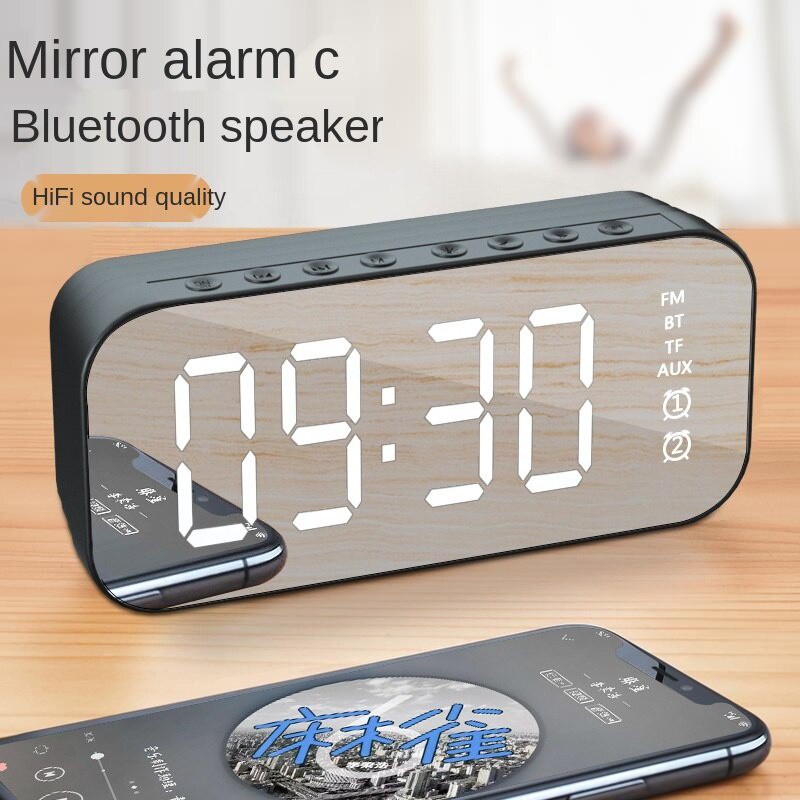 Loa Bluetooth A18 A19 Không Dây Tích Hợp Đồng Hồ Báo Thức Tiện Dụng Cho Điện Thoại