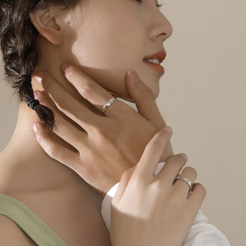 Set 2 nhẫn đeo tay kim loại kết hợp nhiều kiểu dáng