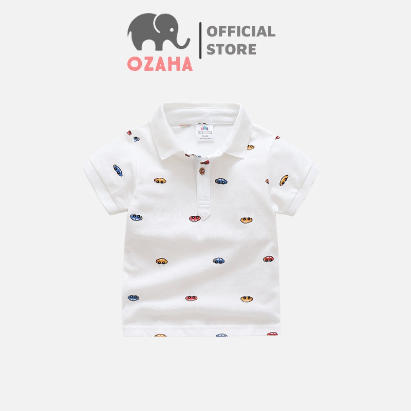 Áo polo bé trai 100% cotton