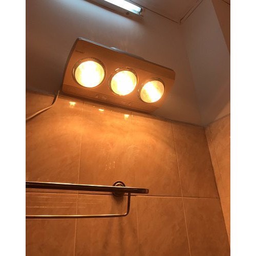 Đèn sưởi nhà tắm Camac 2 bóng và 3 bóng chống lóa mắt. Hàng Việt Nam sản xuất, Bảo hành 24 tháng