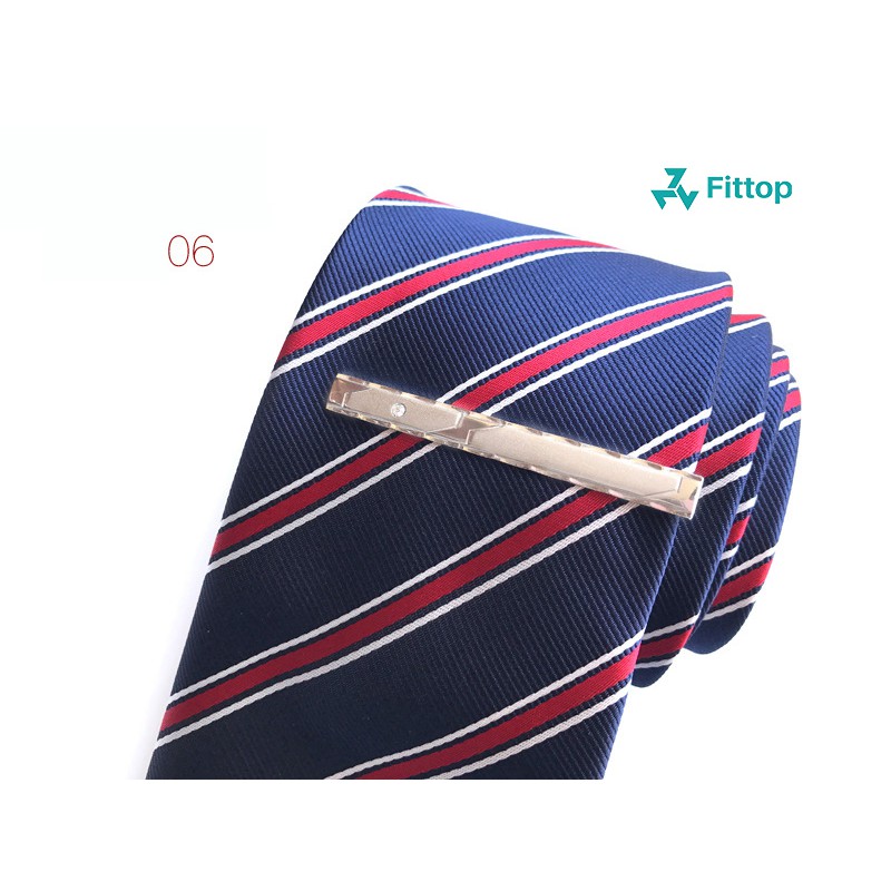 KẸP CÀ VẠT NAM FITTOP KEPCAVAT-006 Màu Bạc