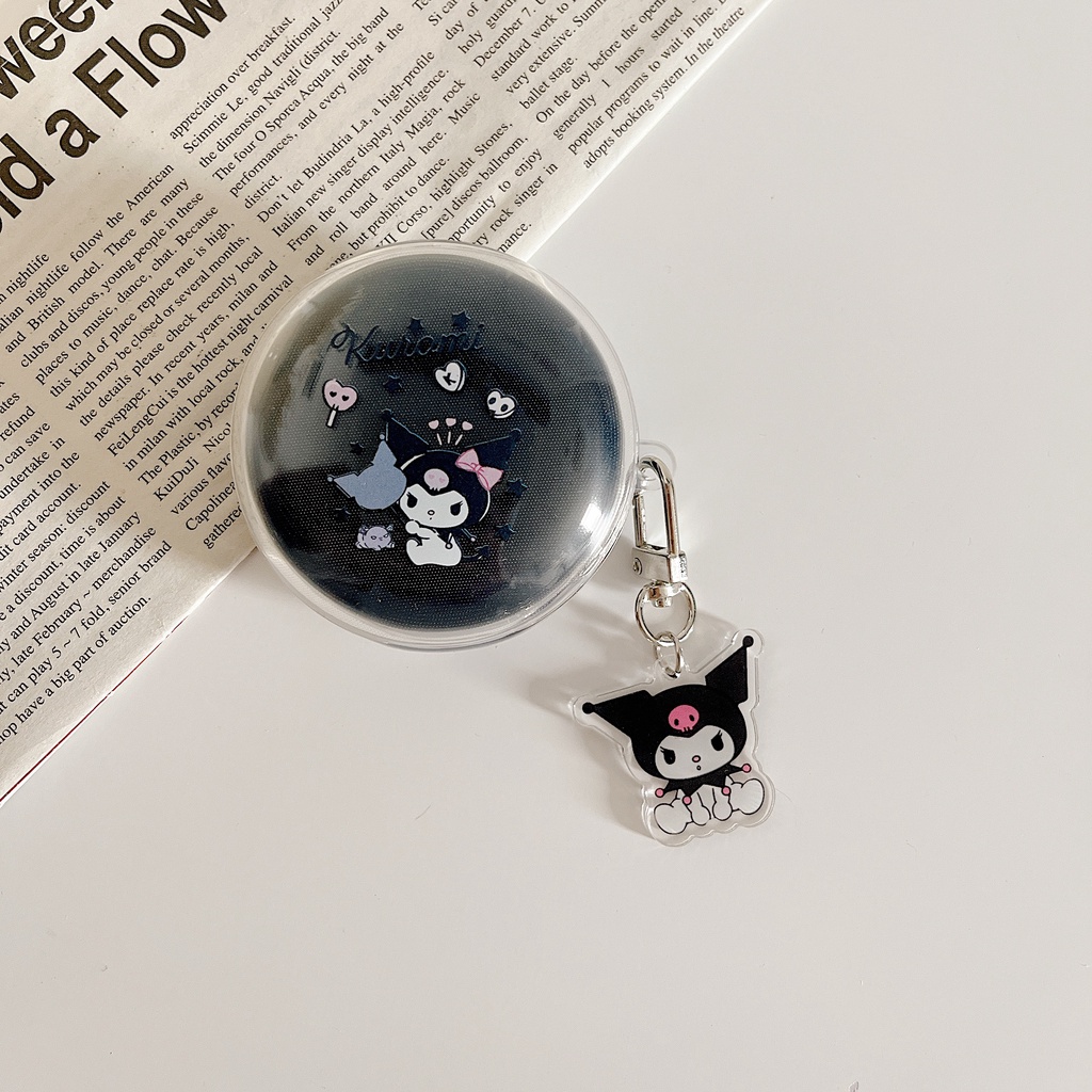 Vỏ Bảo Vệ Hộp Sạc Tai Nghe OPPO ENCO W31 Bằng TPU Mềm Trong Suốt Chống Sốc In Hình Hoạt Hình Đơn Giản