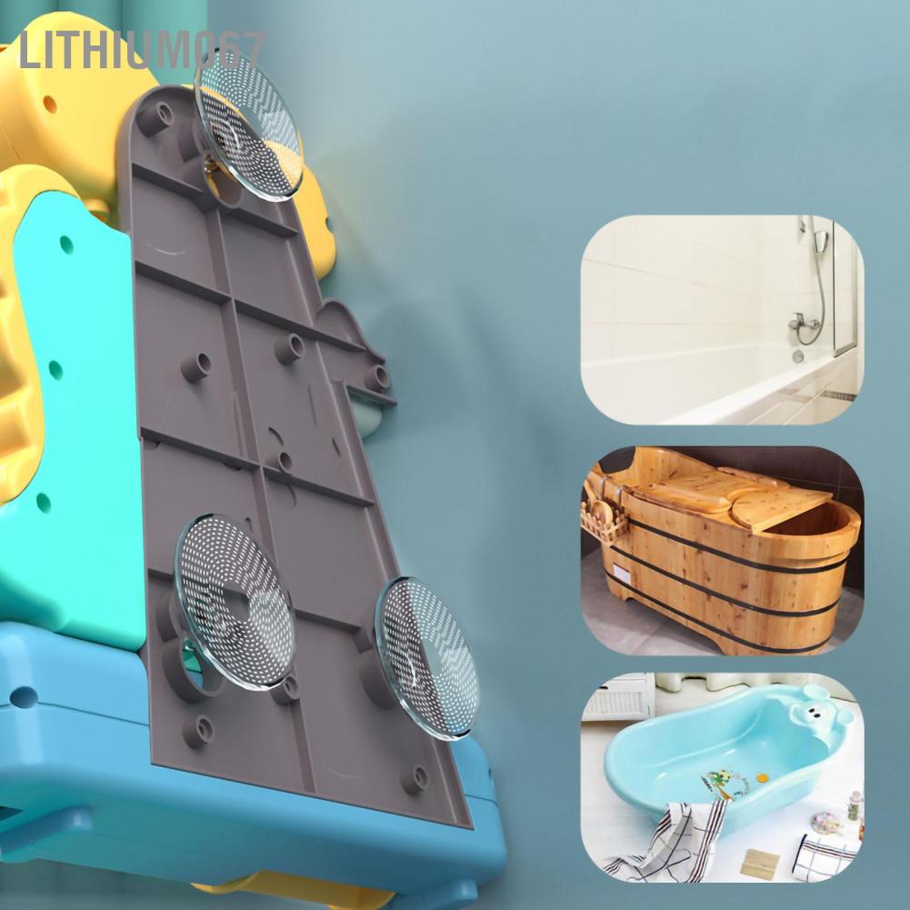 Lithium067 Đồ chơi tắm cho bé Phim hoạt hình Khủng long Dễ thương Mượt cạnh Mạnh mẽ Hút nước bồn