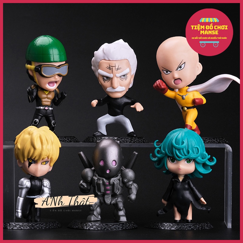 Mô Hình Anime One Punch Man Chibi 06 nhân vật Saitama, Tatsumaki, Genos