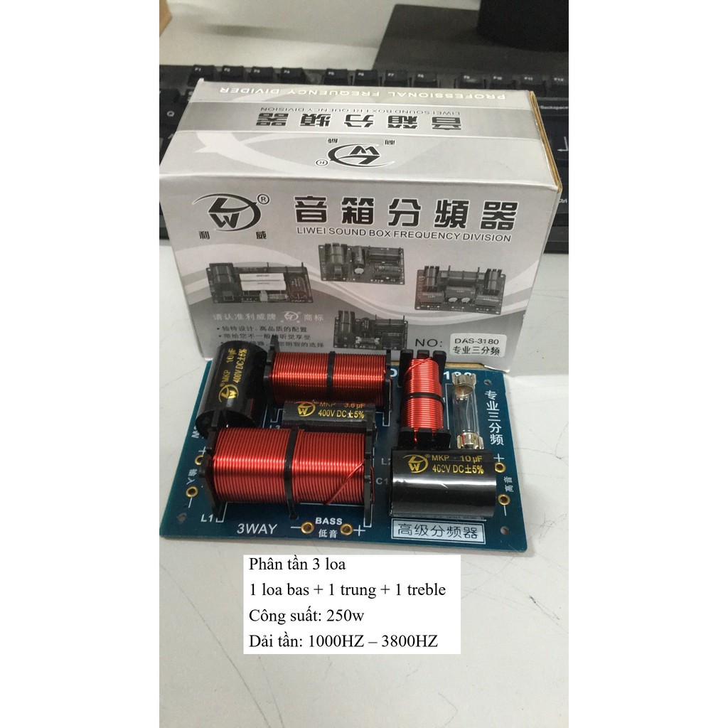 Bộ Phân Tần 3 Loa Công suất 250W DAS-3180
