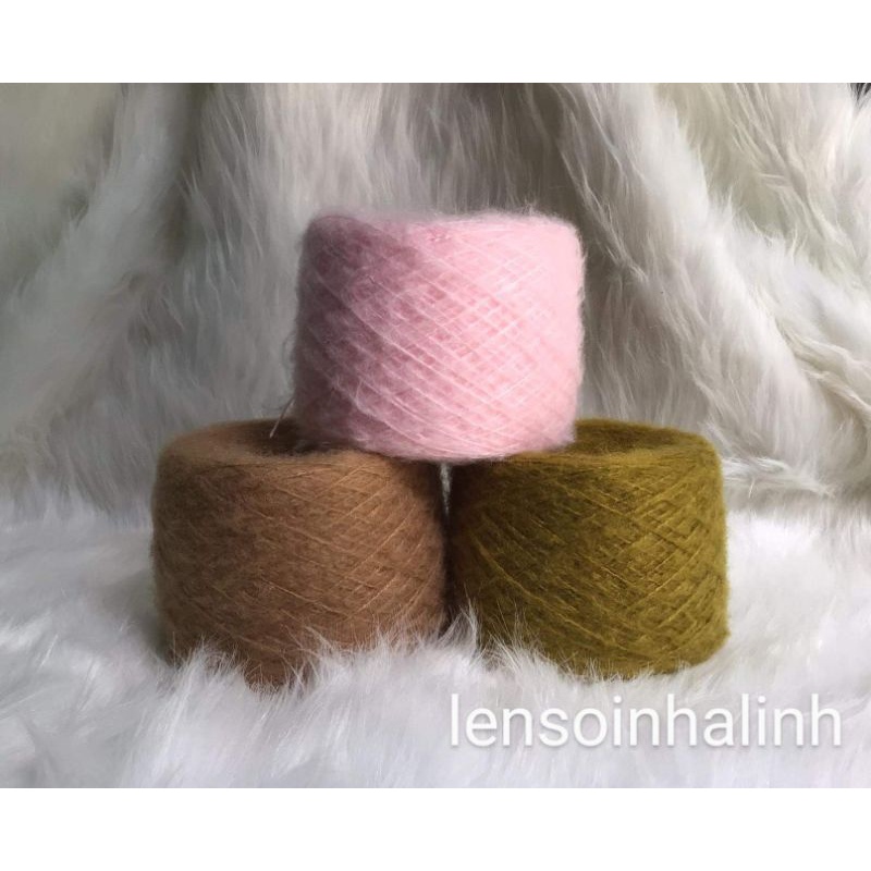 Mohair sợi 1mm đan móc áo váy mùa đông