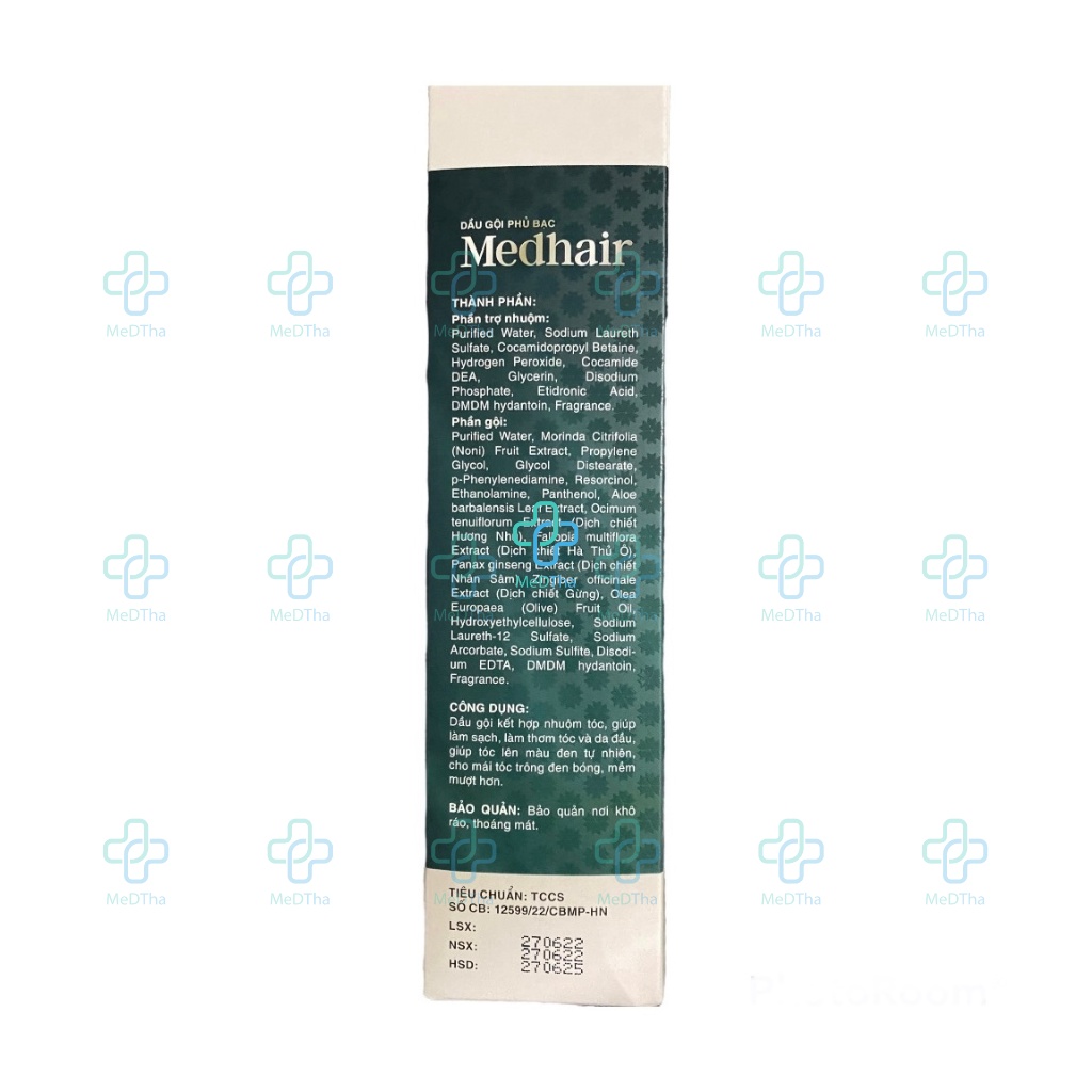 Dầu Gội MEDHAIR - Dưỡng Tóc, Nhuộm Tóc, Hư Tổn, Suôn Mượt, Đen Bóng (Lọ 200ml) [Chính Hãng]