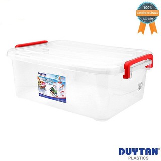 Combo 5 Thùng Nhựa Chữ Nhật Duy Tân Trong suốt 55 Lít No.0998 - 67.6 x 45.7 x 25.4 cm