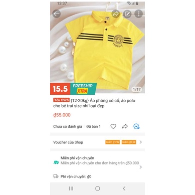 POLO BÉ TRAI {15-25kg} Áo phông có cổ cộc tay bé trai size nhí nhỡ (loại đẹp)