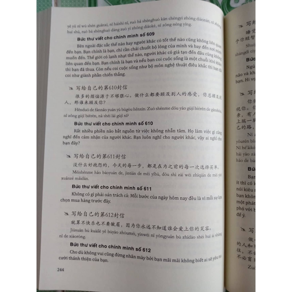 Sách -Combo: 999 bức thư viết cho bản thân + 1001 bức thư viết cho tương lai (Song ngữ Trung Việt phiên âm)+DVD tài ệu