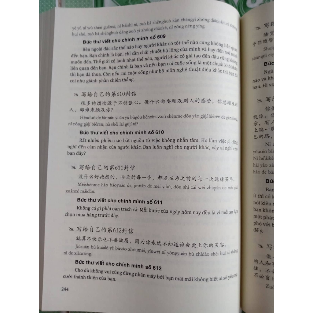 Sách -Combo: 999 bức thư viết cho bản thân + 1001 bức thư viết cho tương lai (Song ngữ Trung Việt phiên âm)+DVD tài ệu