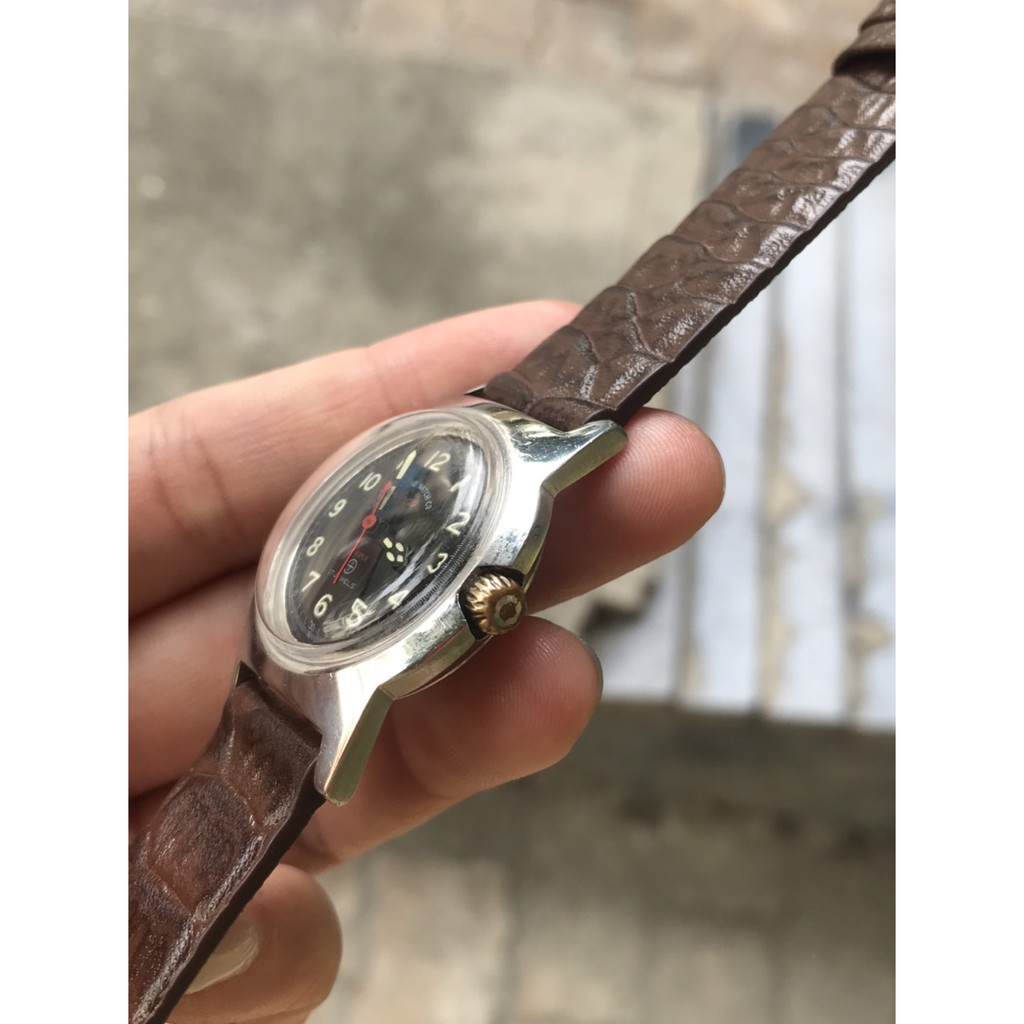 Đồng hồ nữ cơ cổ thụy West End Watch, cơ lên cót tay, kim số dạ quang