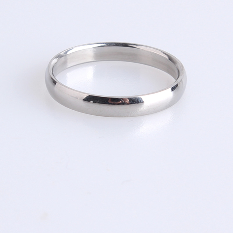 Nhẫn thép titan sáng bóng 22316 cho cặp đôi nam và nữ