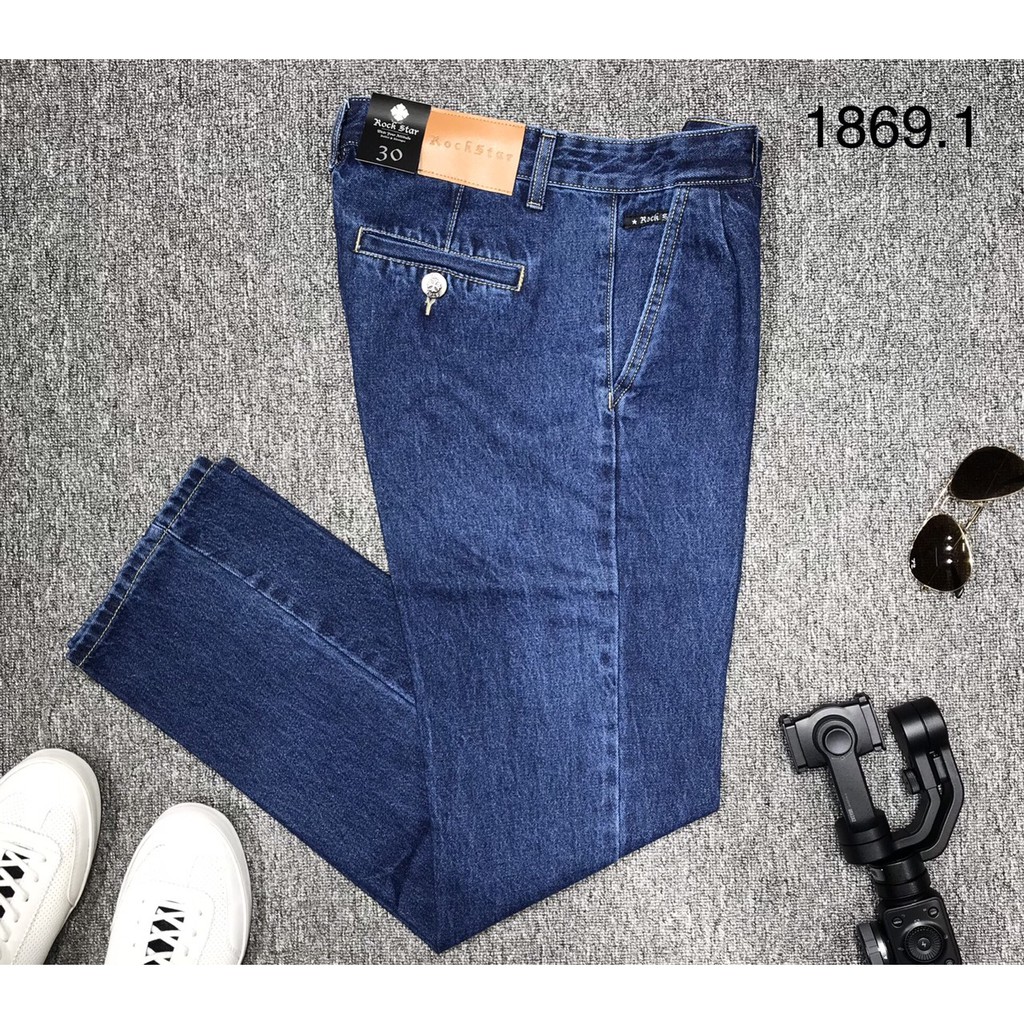 Quần Jean Nam Big Size Ống Thụng túi chéo cho người trên 70kg