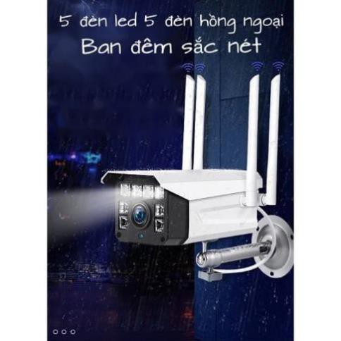 Camera chính hãng Yoosee Ngoài Trời 3.0 4 Râu 8 LED