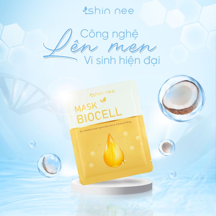 Mặt nạ Biocell chống lão hóa, phục hồi da Shin Nee (1 miếng)