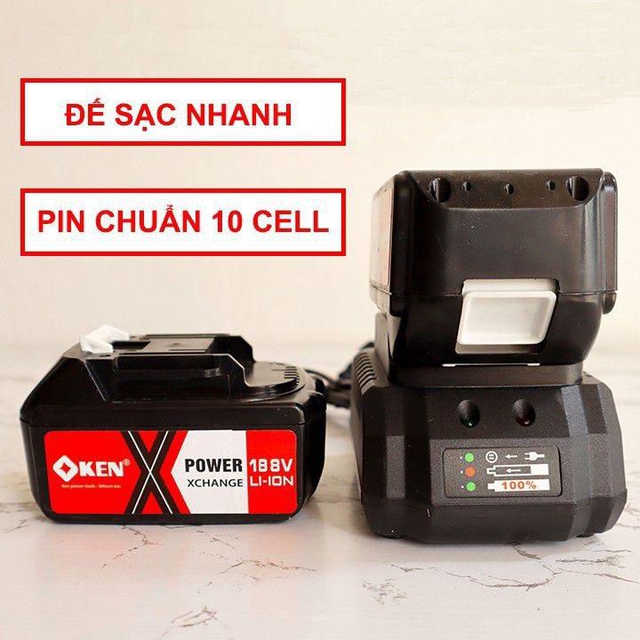 MÁY SIẾT BULONG 188V KEN 1 PIN