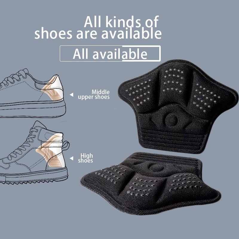 Set 2 Miếng Lót Giày Cao Gót Giảm Đau Chống Mài Mòn Hình Vương Miện Có Thể Điều Chỉnh Kích Thước