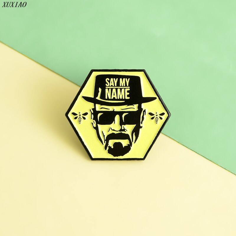 Ghim Cài Áo Tráng Men Hình Chữ Say my name Làm Quà Tặng Cho Bạn Bè